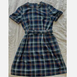 Cremieux Plaid Flannel Dress - Vintage Style Schoolgirl Winter & Fall - Size 6